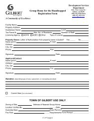 Business License Registration List Town Of Gilbert