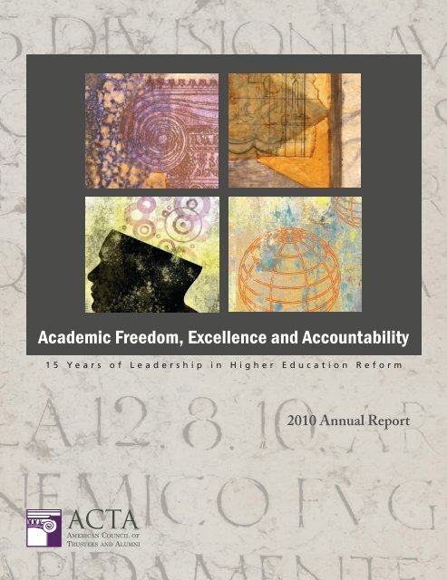 2010 Annual Report - The American Council of Trustees and Alumni