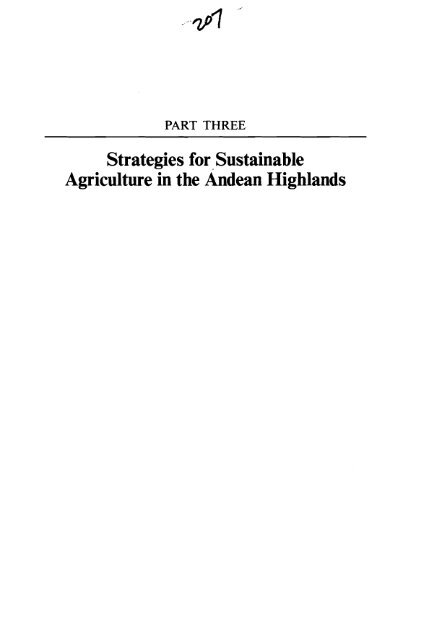 Fragile Lands of Latin America Strategies for ... - PART - USAID