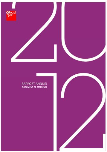 Document de référence 2012 - GL events
