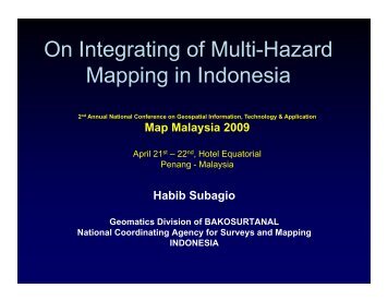 On Integrating of Multi-Hazard Mapping in Indonesia