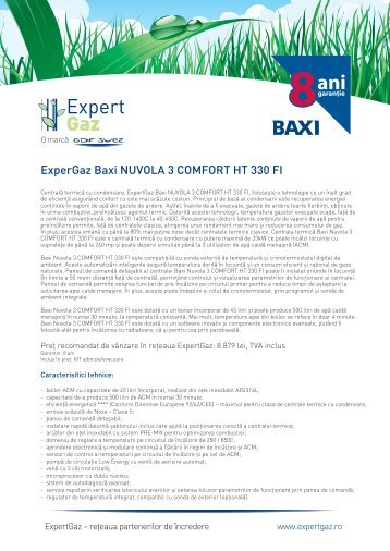 ExpertGaz Baxi NUVOLA 3 COMFORT HT 330 FI - GDF SUEZ ...