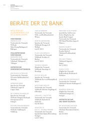 BEIRAT DER DZ BANK AG - DZ BANK Gruppe - DZ Bank AG