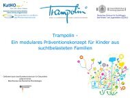 Trampolin - Ein modulares Präventionskonzept für ... - Über die BLS