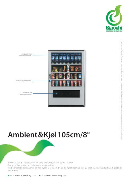 Ambient & Kjøl 105cm/8° - Bianchi