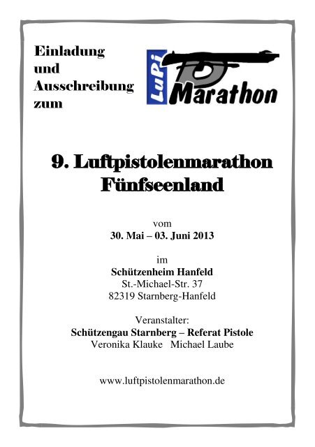 100-Schuss-LP-Marathon - Schützenverein "Gemütlichkeit ...