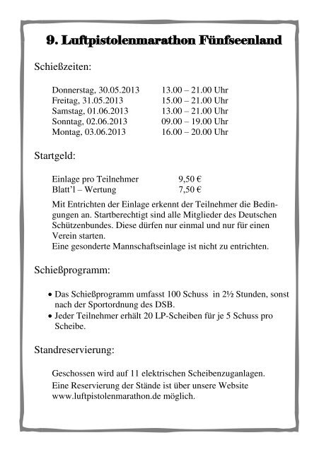 100-Schuss-LP-Marathon - Schützenverein "Gemütlichkeit ...