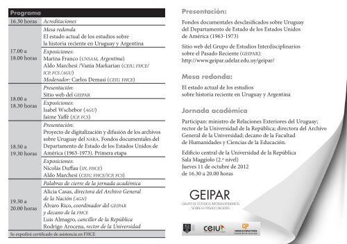 Programa del evento.pdf - Grupo de Estudios Interdisciplinarios ...