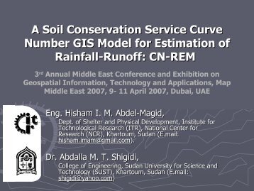 A Soil Conservation Service Curve Number GIS Model for Estimati