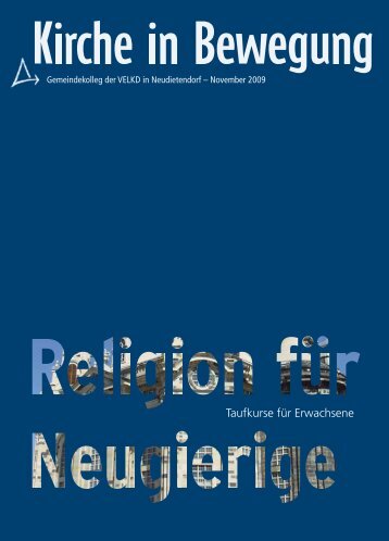 Religion für Neugierige - Gemeindekolleg der VELKD