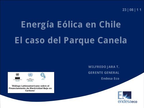 Sr. Wilfredo Jara Tirapegui, Gerente General, Endesa Eco