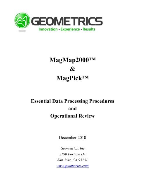 G858 Magmapper Magnetometer Geometrics Geometrics Videos/Training