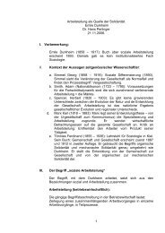 Arbeitsteilung - Solidarität, Durkheim - Gemeindeforschung.de
