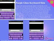 Purple Gloss Keyboard Skin - Get Mobile game