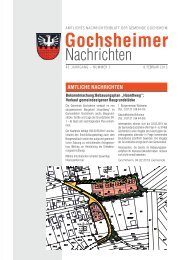 Gochheimer Nachrichten vom 08.02.2013 - Gochsheim