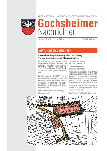 Gochheimer Nachrichten vom 08.02.2013 - Gochsheim