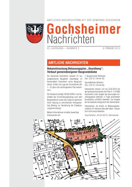 Gochheimer Nachrichten vom 08.02.2013 - Gochsheim