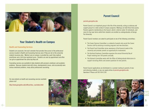 Parent Handbook PDF - George Fox University