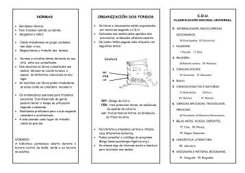 NORMAS ORGANIZACIÓN DOS FONDOS C.D.U.