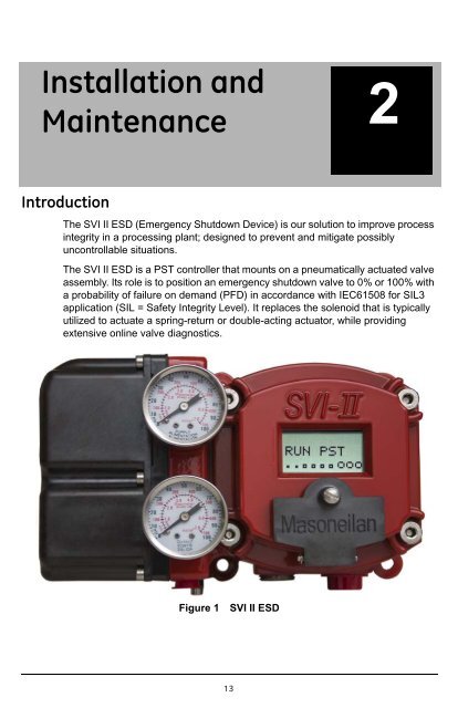 Masoneilan Products SVI II ESD - GE Energy