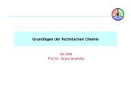 Grundlagen der Technischen Chemie - Gmehling