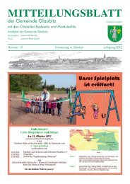 Ausgabe Oktober 2012 - Glaubitz