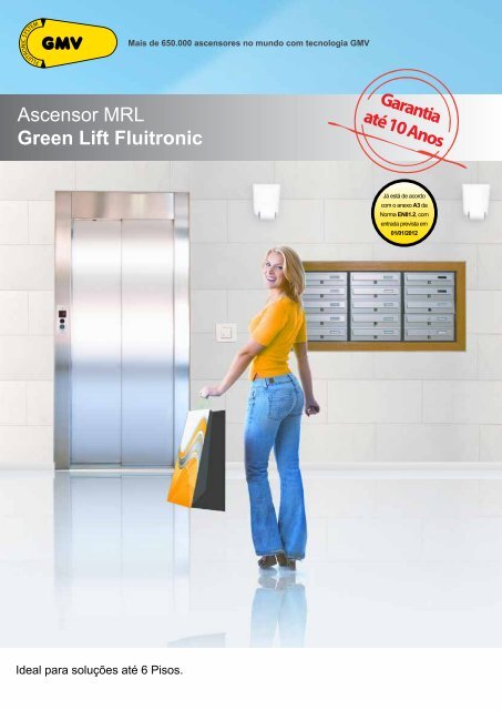 Ascensor MRL Green Lift Fluitronic - G.m.v.