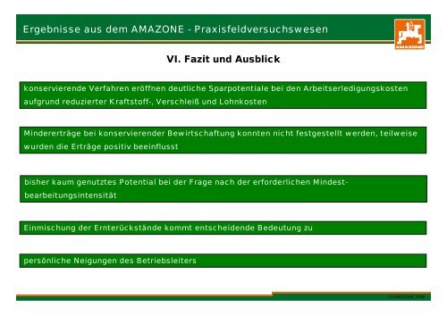 Vergleich verschiedener Ackerbausysteme - bei der GKB eV