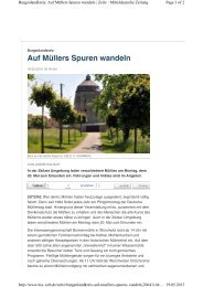 Auf Müllers Spuren wandeln - Gemeinde Gutenborn