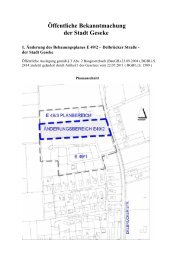 1. Änderung des Bebauungsplanes E 49/2 - Geseke