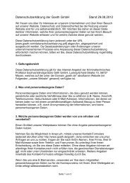 Datenschutzerklärung PDF-Download - GOETH GmbH