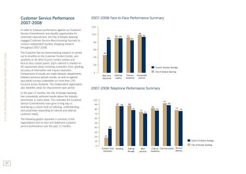 ANNUAL REPORT 2007-2008 CITY OF GREATER GEELONG