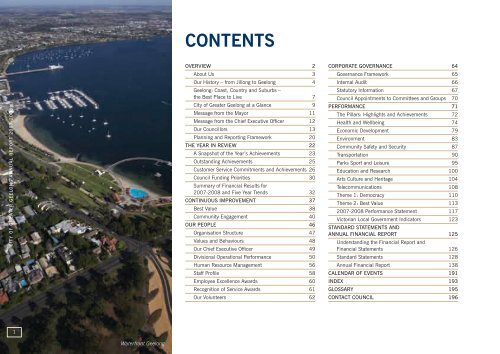 ANNUAL REPORT 2007-2008 CITY OF GREATER GEELONG