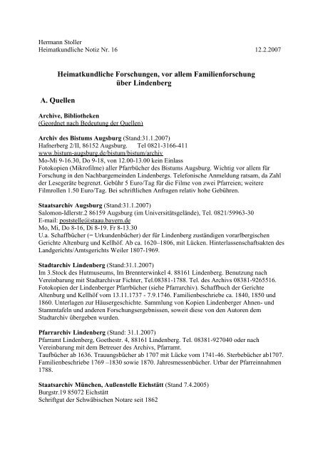 (pdf) Familienforschung - Gmv-lindenberg.de