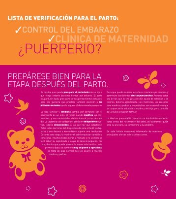 ¿PUERPERIO? - Gesundheit.bs.ch