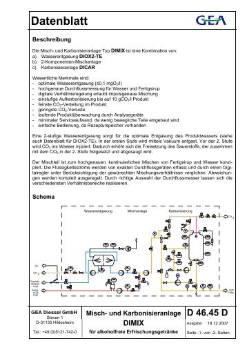 Datenblatt - GEA Diessel GmbH