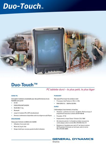 Duo-Touch™ - General Dynamics Itronix