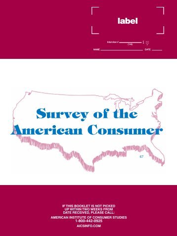Survey of the American Consumer - GfK MRI
