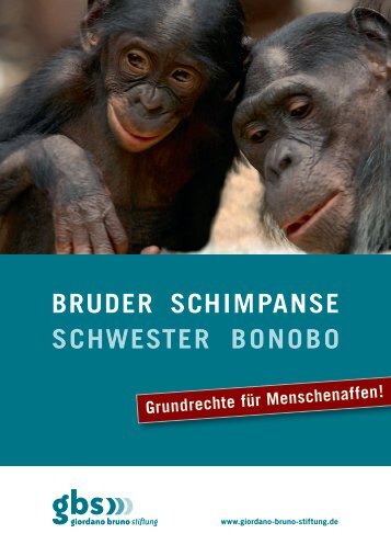 Bruder SchimpanSe SchweSter BonoBo - Giordano Bruno Stiftung