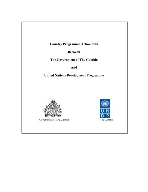 CPAP - UNDP The Gambia - United Nations Development Programme
