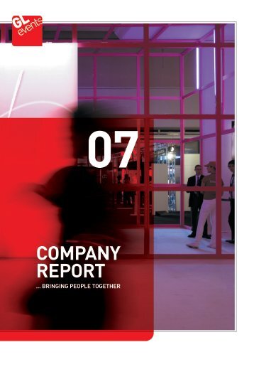 Company report 2007 - GL events