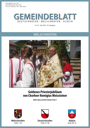 Gemeindeblatt Nr. 07 / 2010 (3,14 MB)