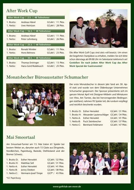 Newsletter Juni 2011 - Golfclub am Meer