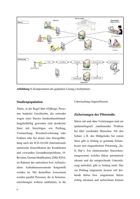 Telematik-Pilotprojekt Sturz und drohender Sturz