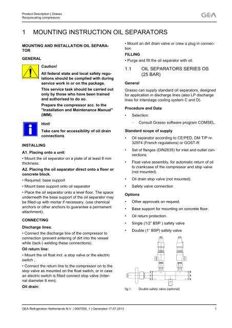 Grasso Gea Refrigeration Technologies