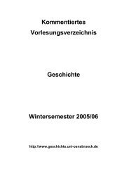 Das kommentierte Vorlesungsverzeichnis Wintersemester 2005 ...