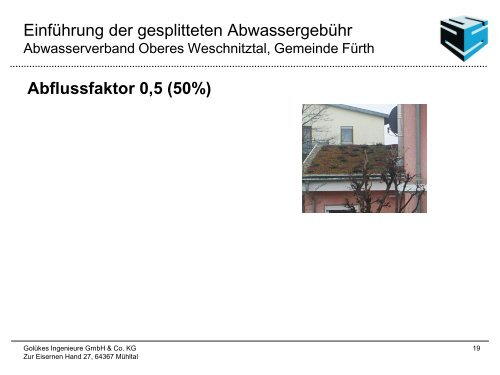 gesplitteten Abwassergebühr - Fürth