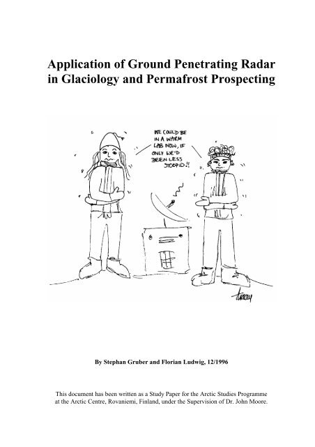 Application of Ground Penetrating Radar in Glaciology and ...