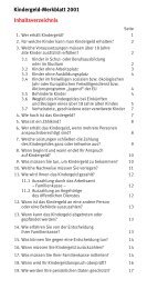 Kindergeld-Merkblatt 2001 - Geburtskanal