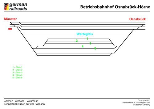 Gleispläne German Railroads Volume 2 Schnelltriebwagen auf der ...